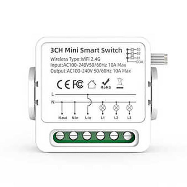 3 kanal Tuya Smart Switch 10A